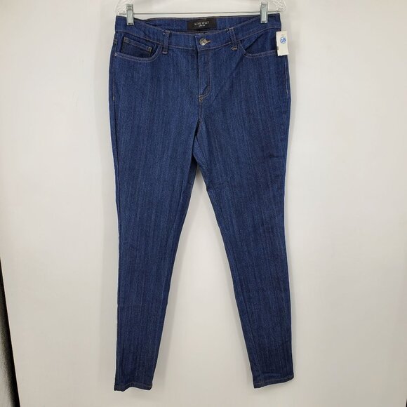 Nine West Jeans Denim Women's Skinny Leg Jeans Size 12 - Picture 1 of 9